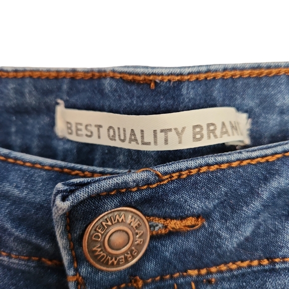 Best Quality Brand Plus Womens Jeans Distressed Destructed Skinny Jeans size 13 - Picture 2 of 5